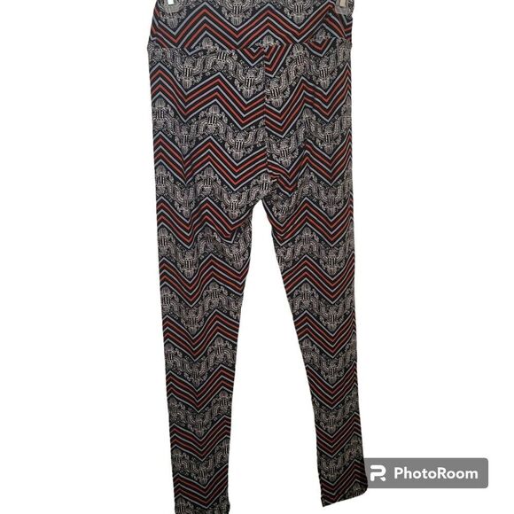 LuLaRoe Eagle Flag Patriotic Leggings - Picture 2 of 4